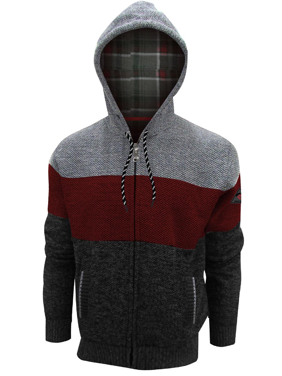 MPRO TEXTURED OUTDOOR KNIT ZIP-UP "RED"