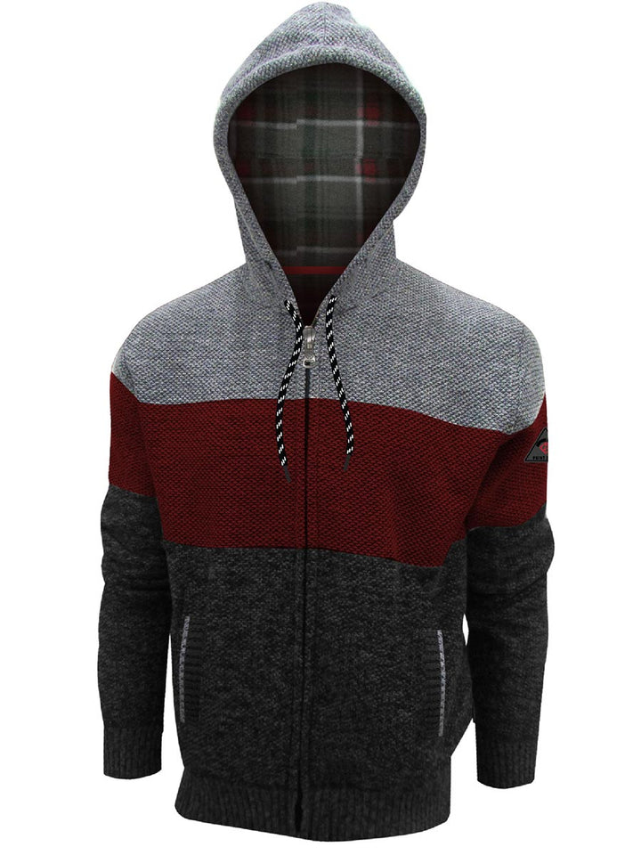 MPRO TEXTURED OUTDOOR KNIT ZIP-UP "RED"