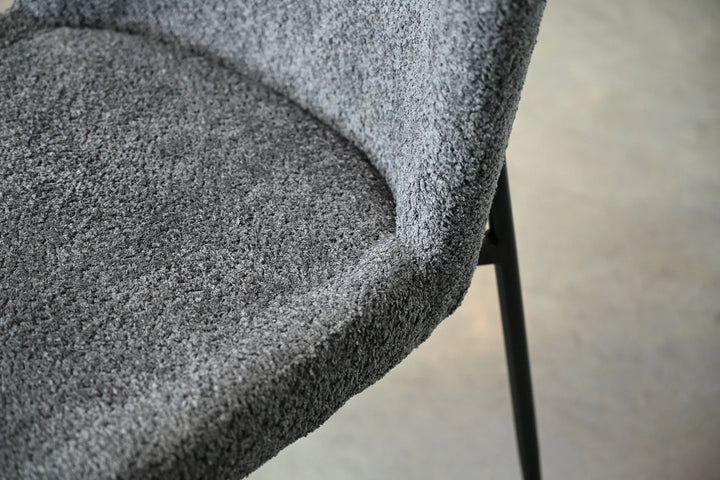 REEF DINING CHAIR "CHALKBOARD GREY WITH BLACK BASE"