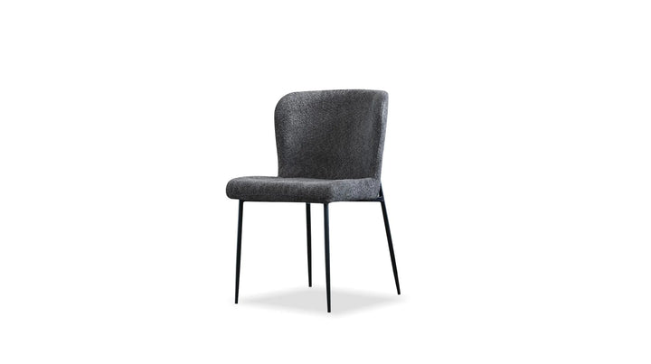 REEF DINING CHAIR "CHALKBOARD GREY WITH BLACK BASE"
