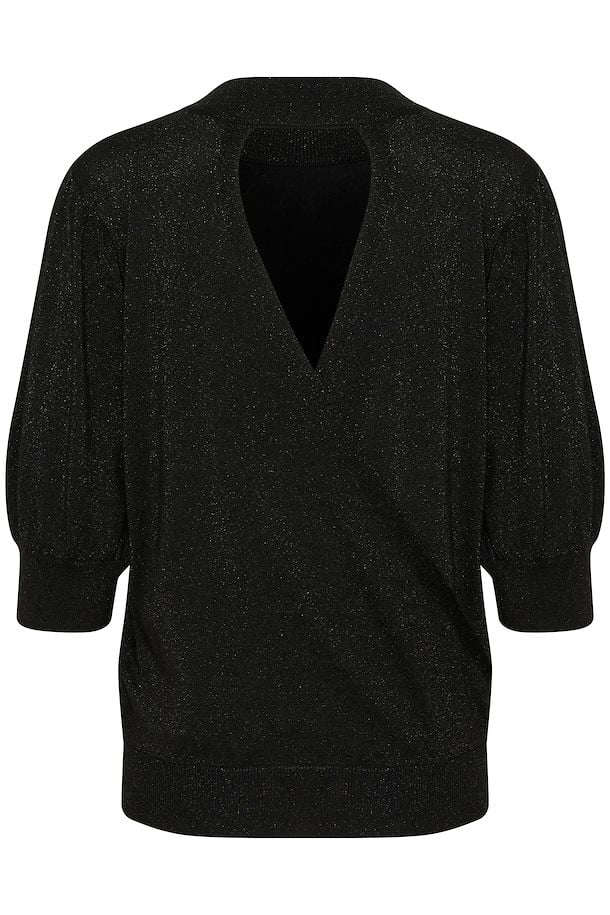 KAREGINA GLITTER PULLOVER "BLACK DEEP"