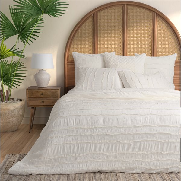 RELAX IVORY DUVET DOVER + 2 PILLOW SHAMS