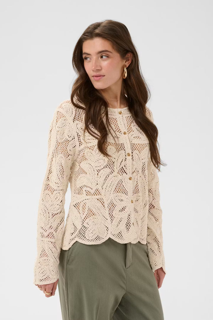 CRRELON CARDIGAN "NATURE UNDYED COLOUR"
