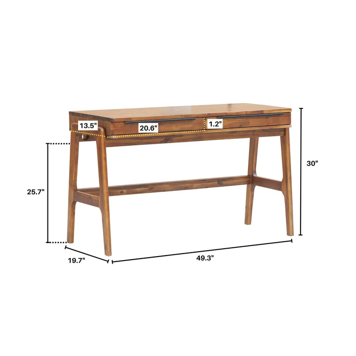 REMIX WRITING DESK  "BROWN FINISH SOLID WOOD"