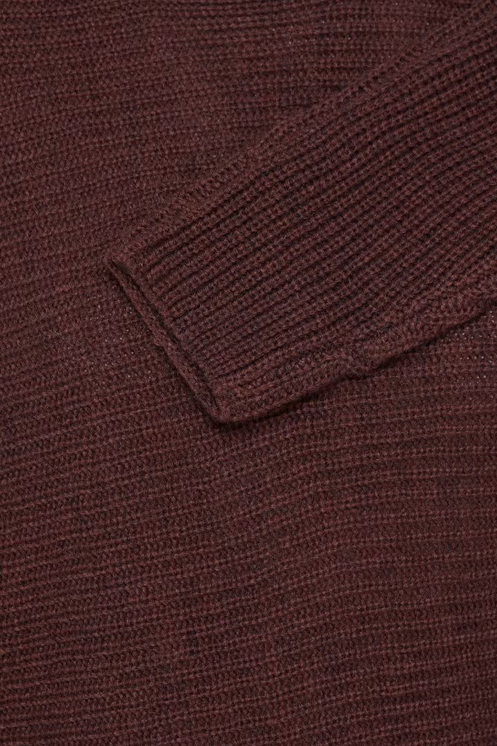 FRERETTA PULLOVER "RUM RAISIN MELANGE"
