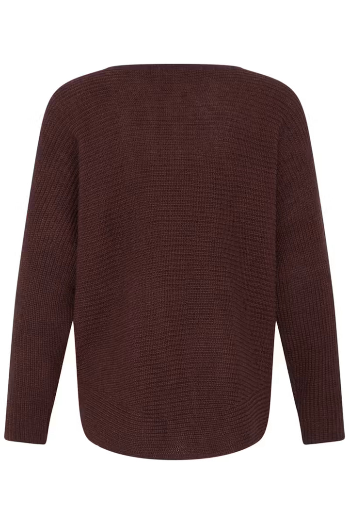 FRERETTA PULLOVER "RUM RAISIN MELANGE"