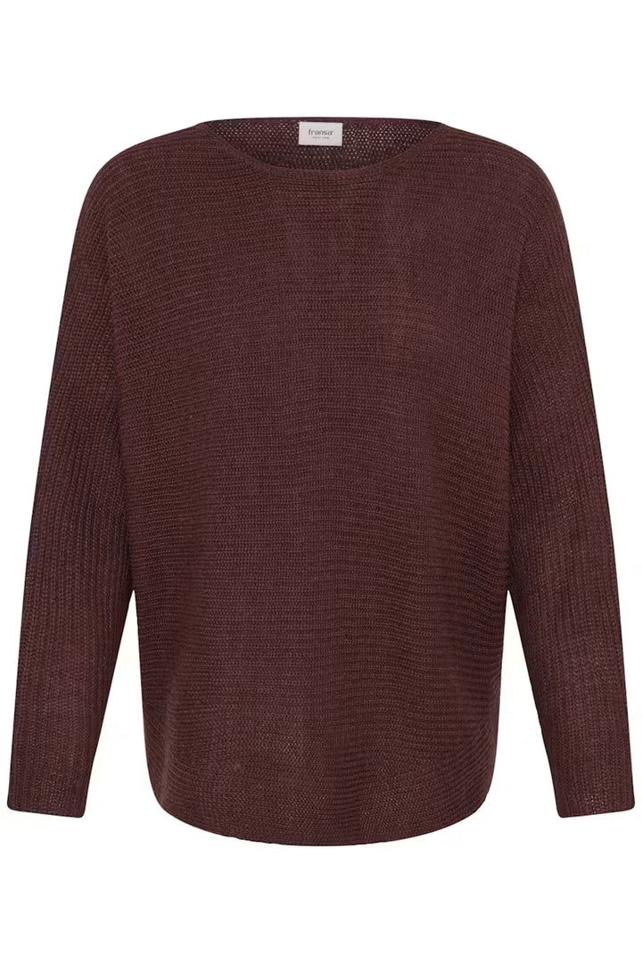 FRERETTA PULLOVER "RUM RAISIN MELANGE"