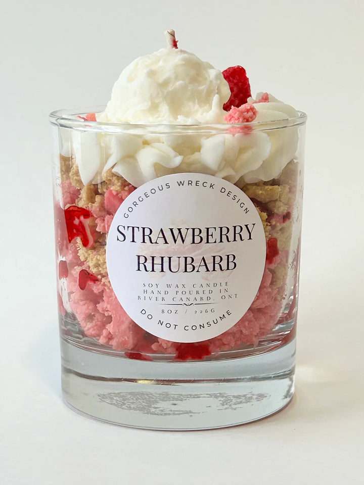 STRAWBERRY RHUBARB DESSERT CANDLE