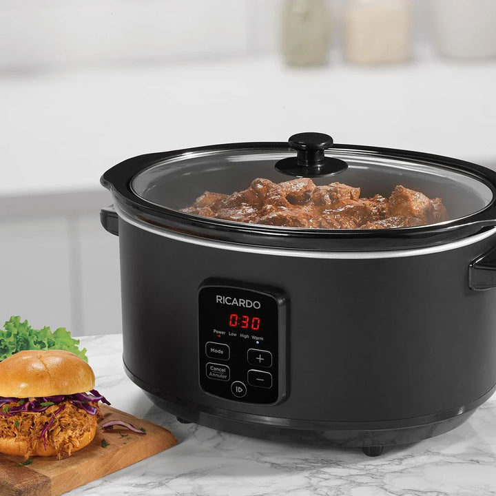 RICARDO DIGITAL PROGRAMMABLE SLOW COOKER - Large 6L