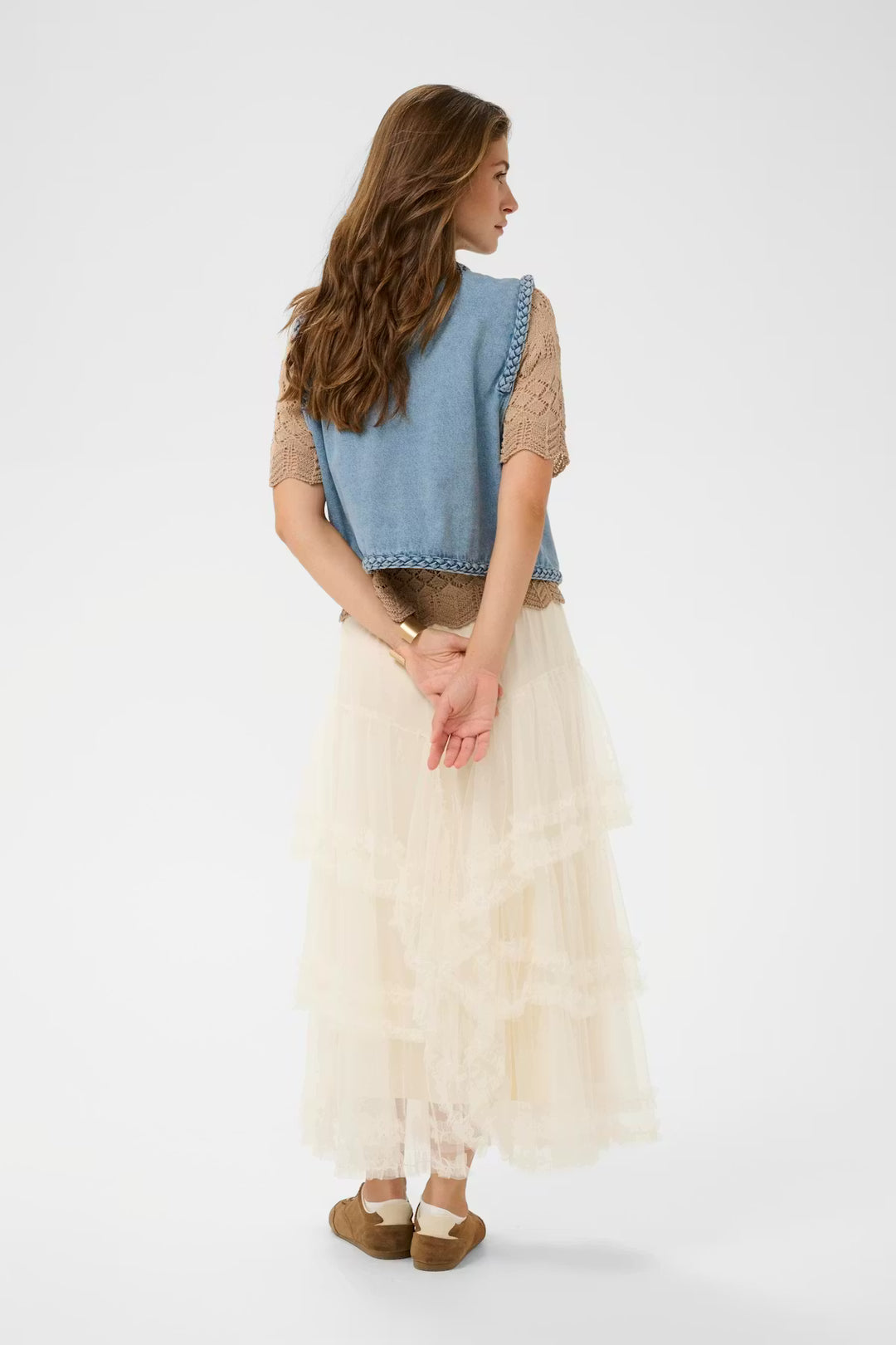 CRRINA WAISTCOAT "DUNCAN MEDIUM BLUE DENIM"