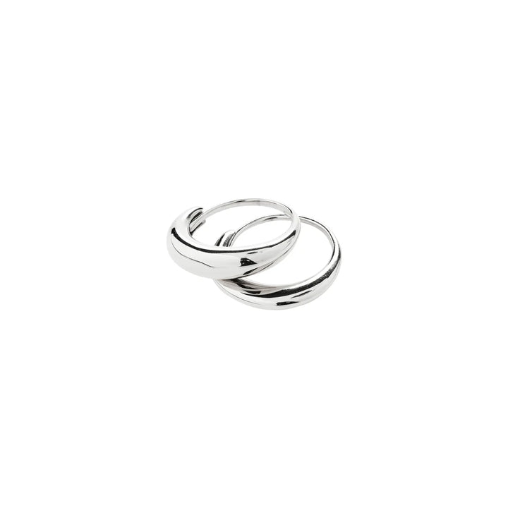 BAGUE KAISYN LOT 2-EN-1 PLAQUÉ ARGENT