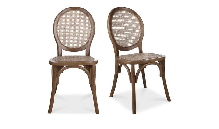 RIVALTO DINING CHAIR - SET OF 2 "BROWN"