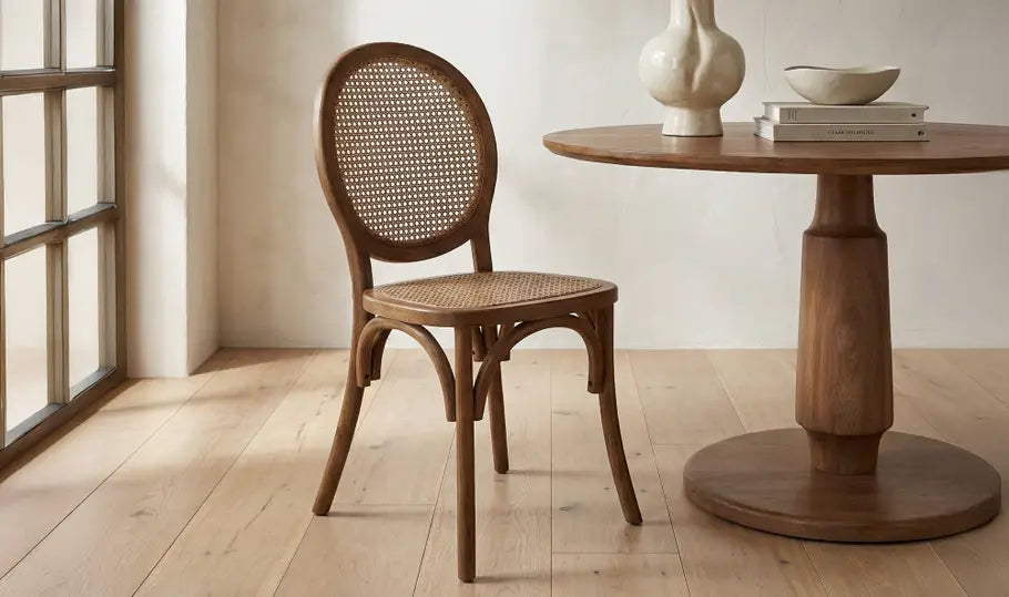 RIVALTO DINING CHAIR - SET OF 2 "BROWN"