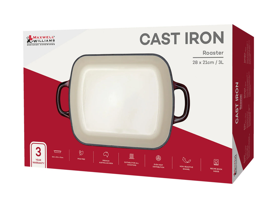 CAST IRON ROASTER "MERLOT"