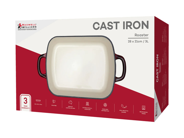 CAST IRON ROASTER "MERLOT"