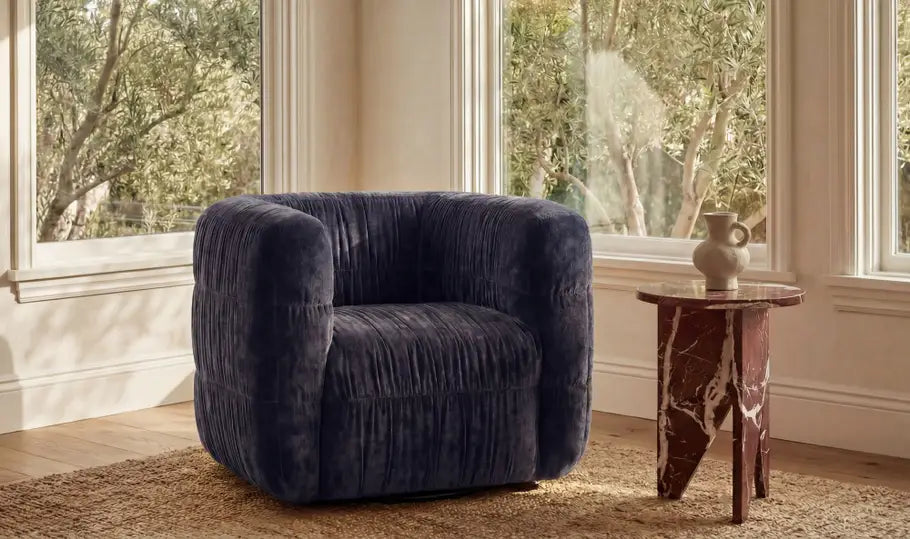 ROBSON SWIVEL CHAIR "NAVY"