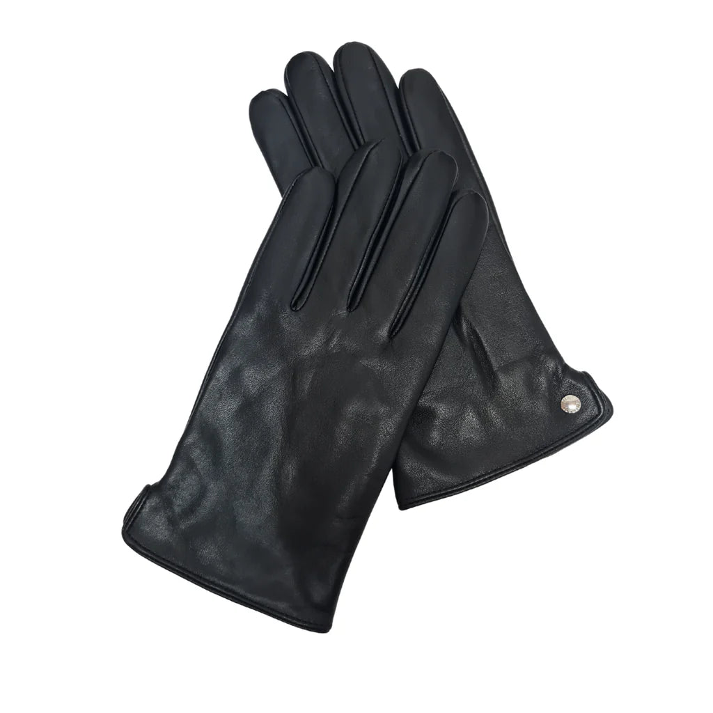 ROCHELIER CHINESE DEERSKIN MEN'S LEATHER GLOVE - BLACK L