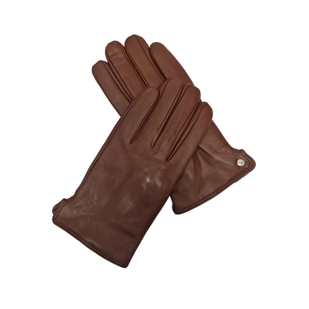 ROCHELIER CHINESE DEERSKIN MEN'S LEATHER GLOVE - BROWN L