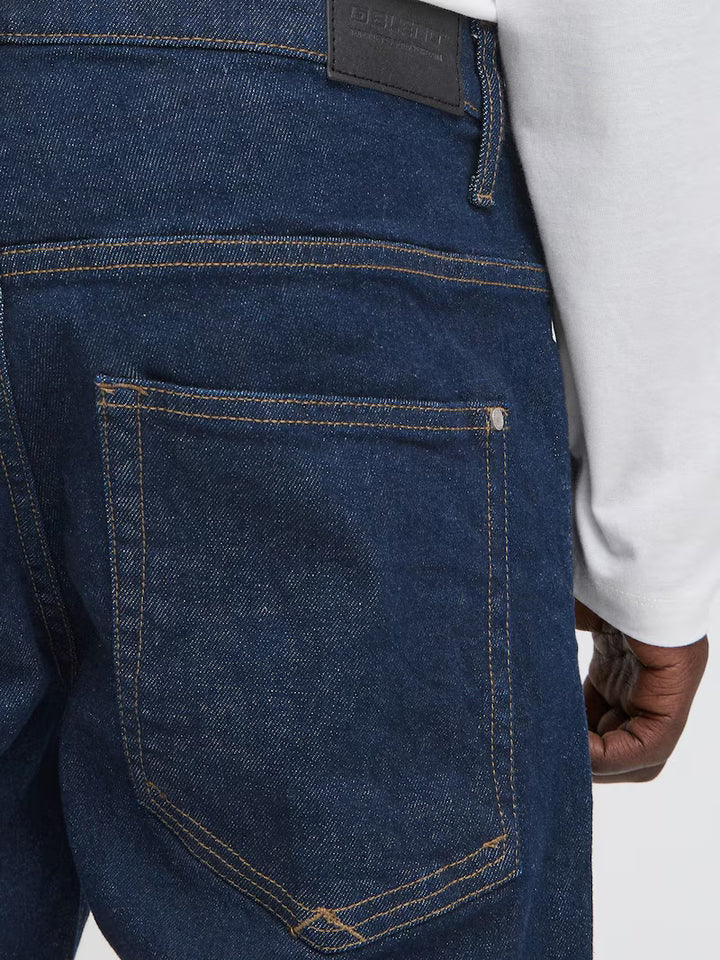 BHROCK REG FIT JEANS "BLUE DENIM UNWASHED"