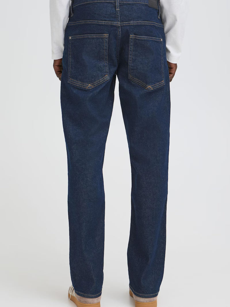 BHROCK REG FIT JEANS "BLUE DENIM UNWASHED"