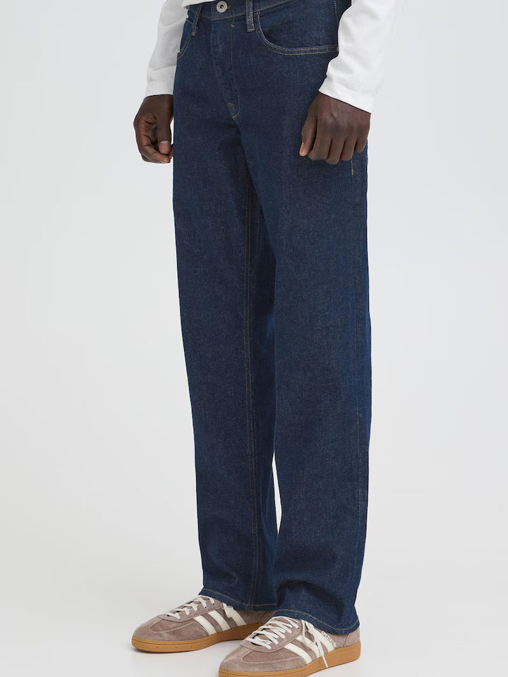 BHROCK REG FIT JEANS "BLUE DENIM UNWASHED"