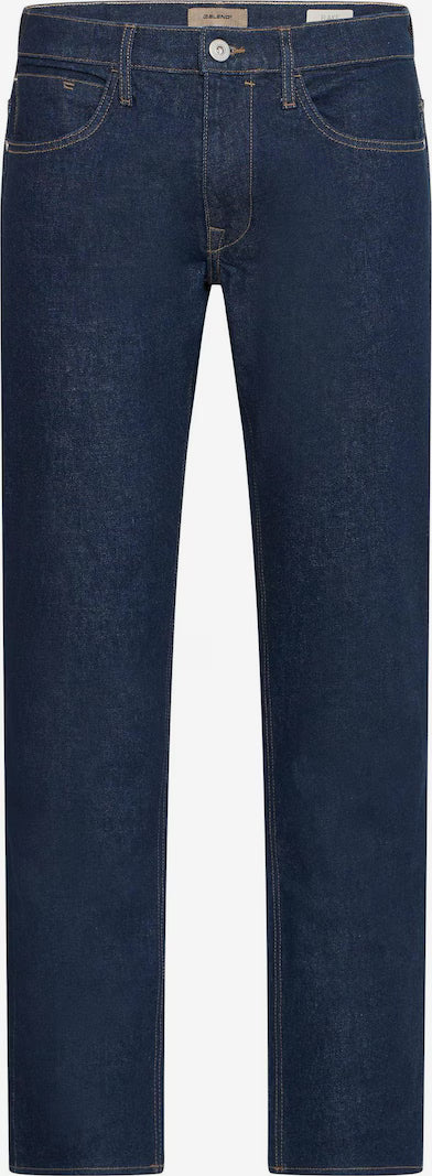 BHROCK REG FIT JEANS "BLUE DENIM UNWASHED"