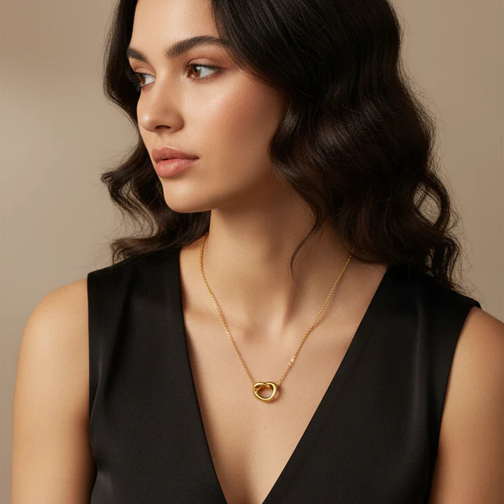 NAUTICAL ROPE NECKLACE - GOLD