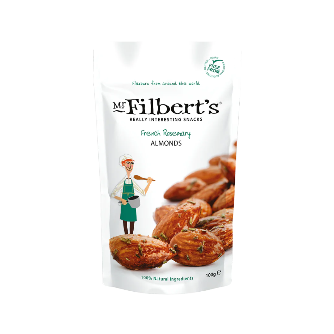 MR. FILBERT'S FRENCH ROSEMARY ALMONDS - 100g