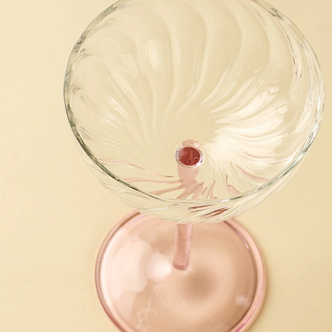 CELESTE COUPE GLASS - PINK