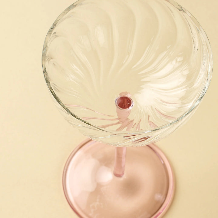 CELESTE COUPE GLASS - PINK