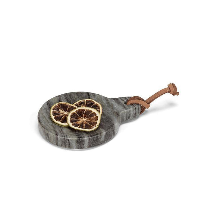 ROUND SPOON REST/DISH W/ LOOP BLACK 5&