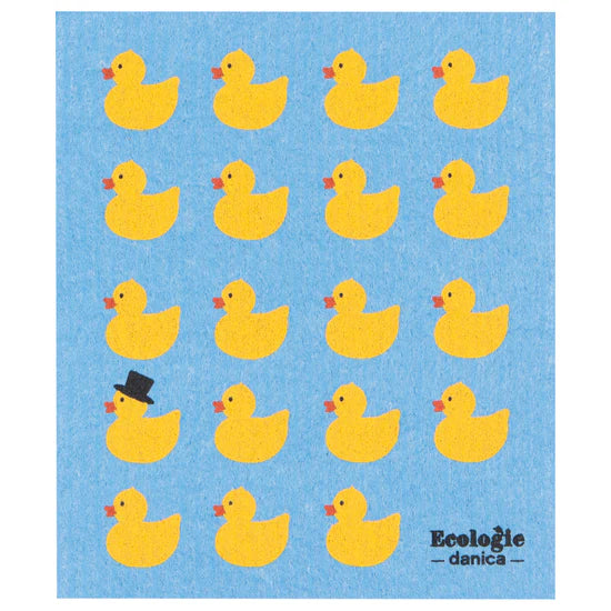 RUBBER DUCKIES SWEDISH DISH CLOTH