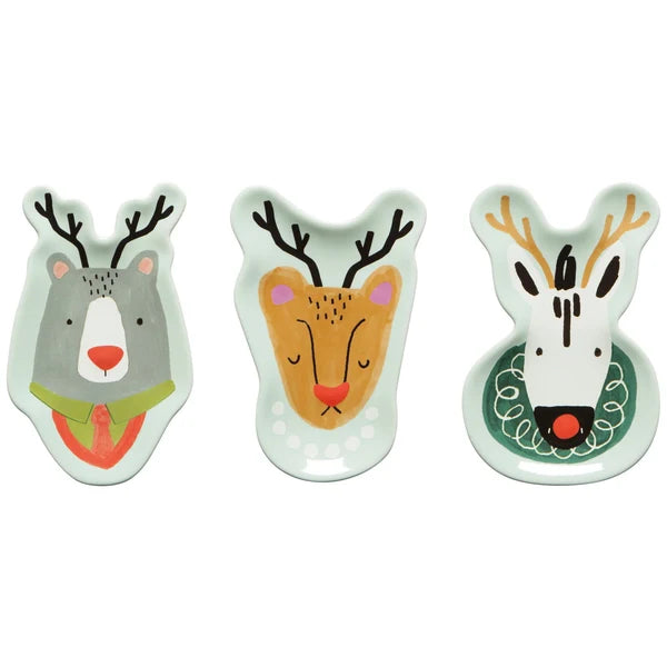 RUDOLPH IMPOSTER CHRISTMAS DISHES - SET OF 3
