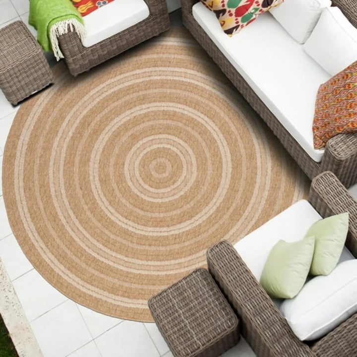 AVANOS INDOOR/OUTDOOR CIRCLE RUG 6X6 "WHITE"