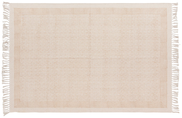 GILT BLOCK PRINT RUG 4X6'