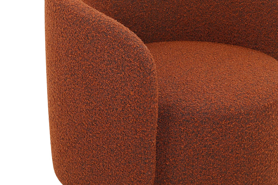 BIARRITZ SWIVEL LOUNGE CHAIR "RUST"