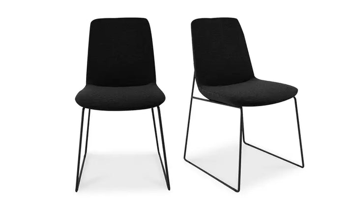 RUTH DINING CHAIR BLACK - SET OF TWO