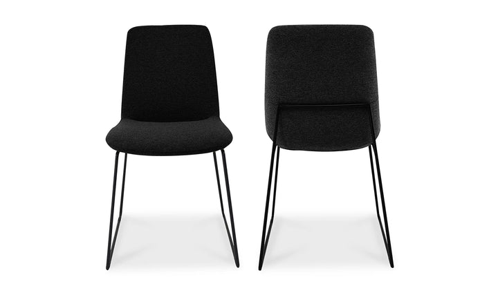 RUTH DINING CHAIR BLACK - SET OF TWO