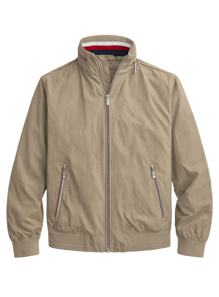 STONEHILL - BOMBER JACKET WITH HIDDEN HOOD "SAFARI"