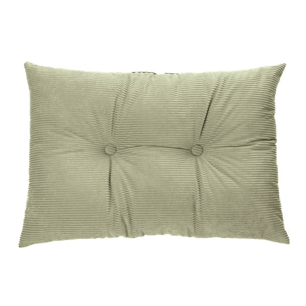 CORDUROY SAGE OBLONG DECORATIVE PILLOW 16X24