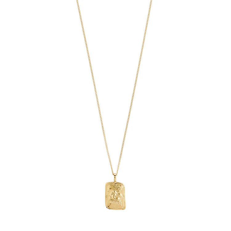 SAGITTARIUS ZODIAC NECKLACE - SQUARE (GOLD-PLATED)