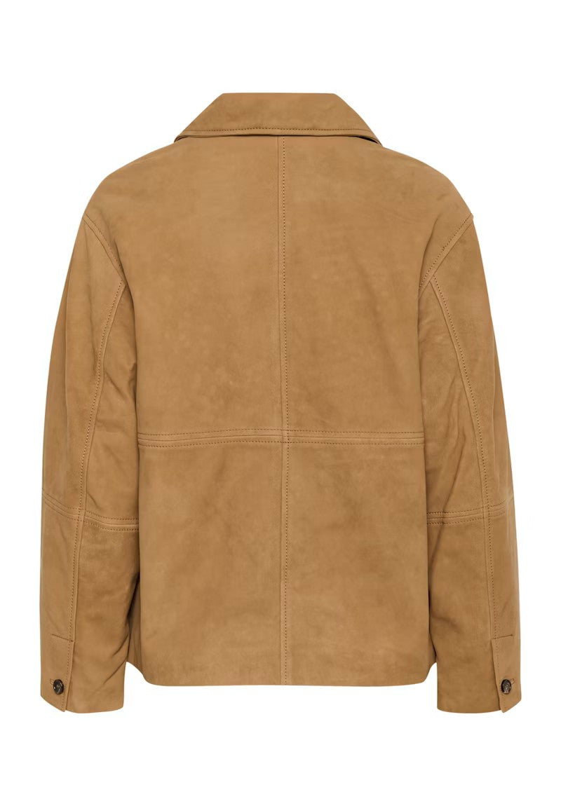 SAINT TROPEZ Ermine Luella Jacket 100% Leather