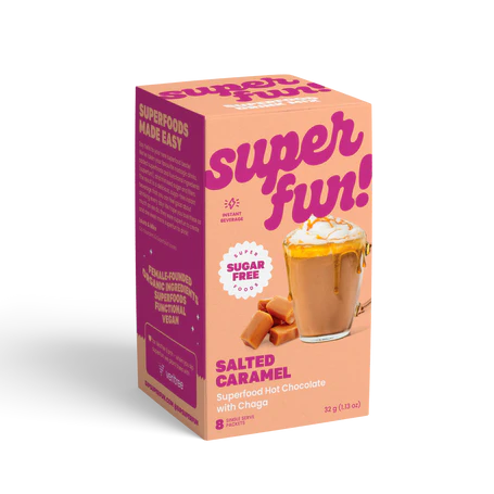 SUPERFUN! SALTED CARAMEL SUPERFOOD HOT CHOCOLATE