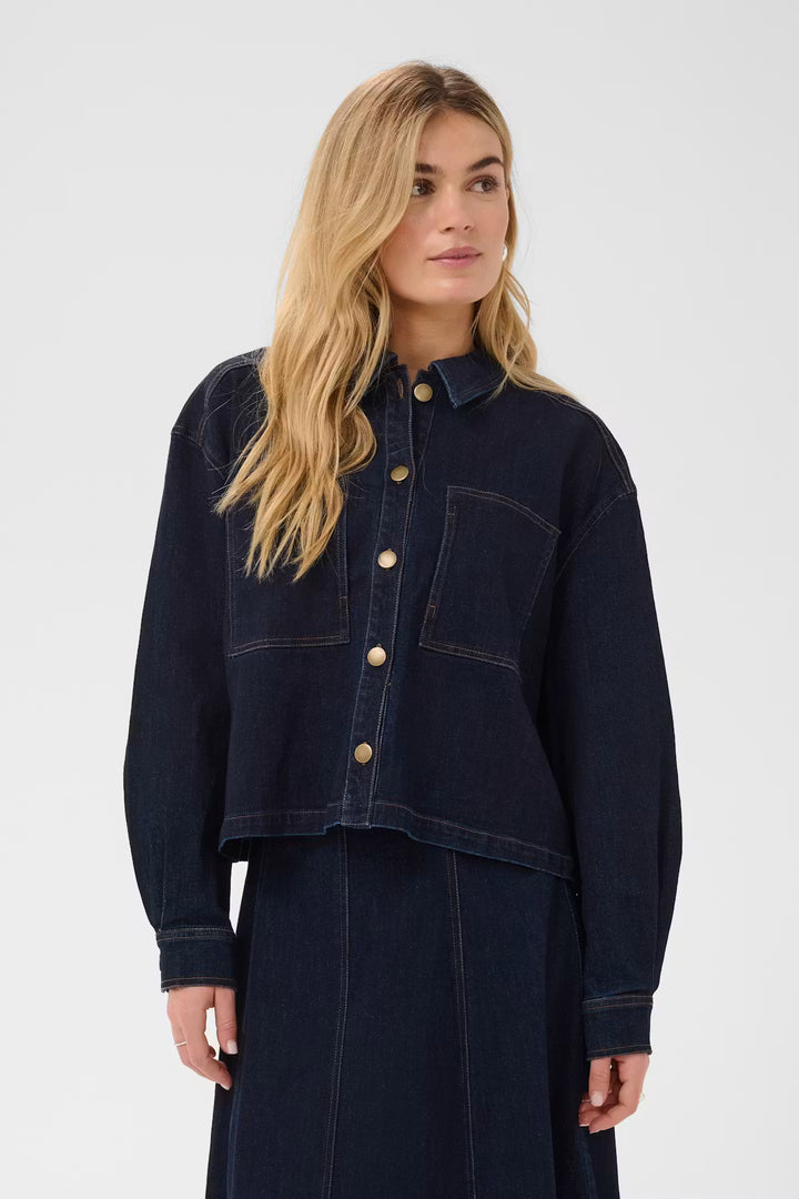SAMBRINASZ SHIRT "DARK BLUE DENIM"