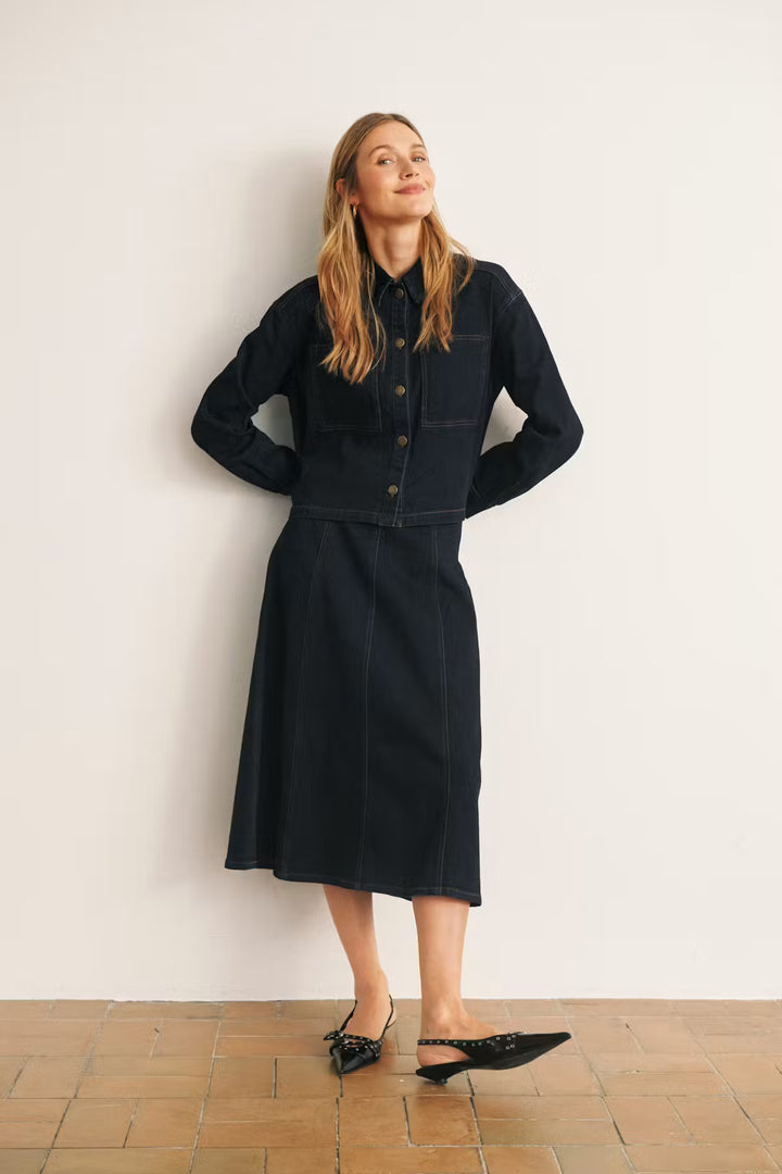 SAMBRINASZ SHIRT "DARK BLUE DENIM"