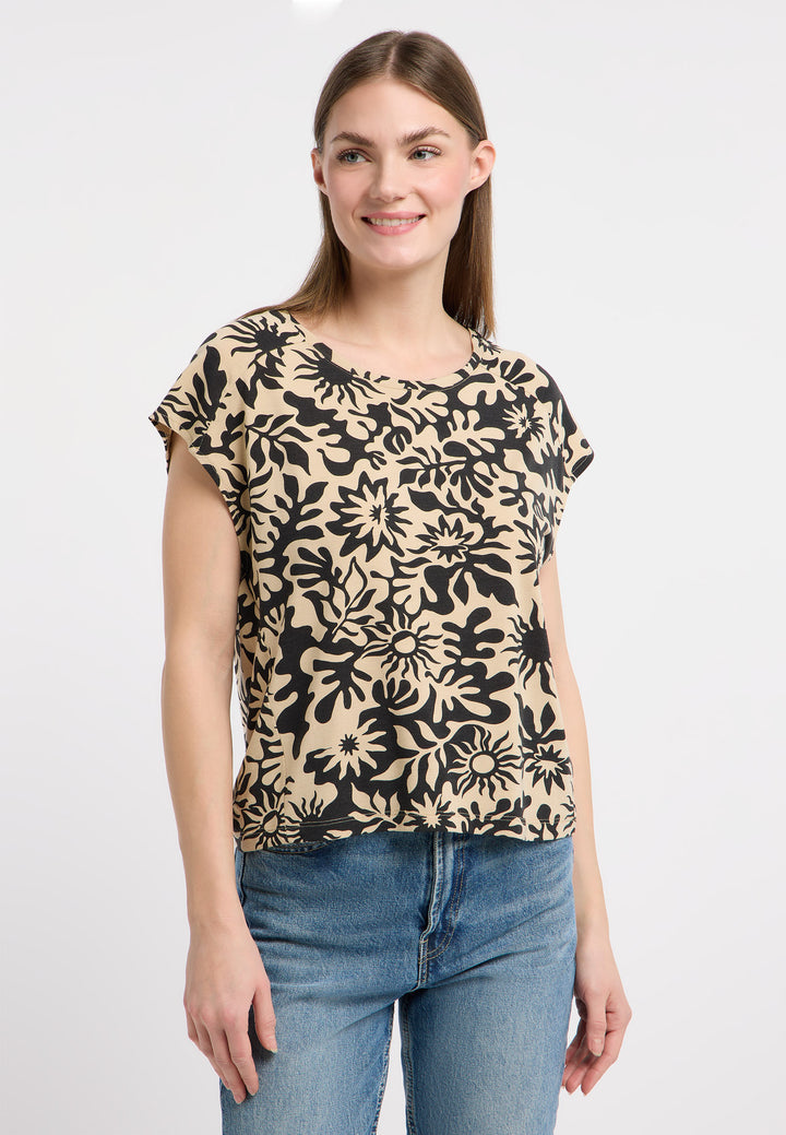 GRATEEN PRINT TOP "SAND"
