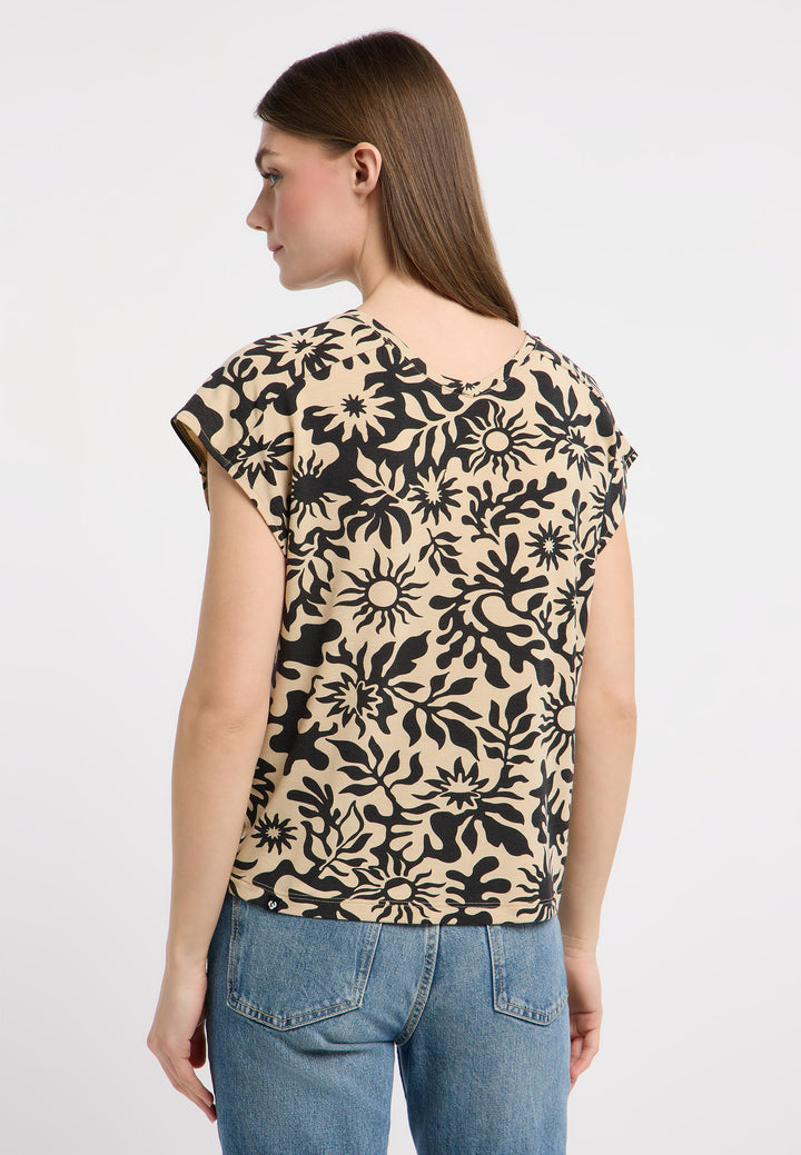 GRATEEN PRINT TOP "SAND"