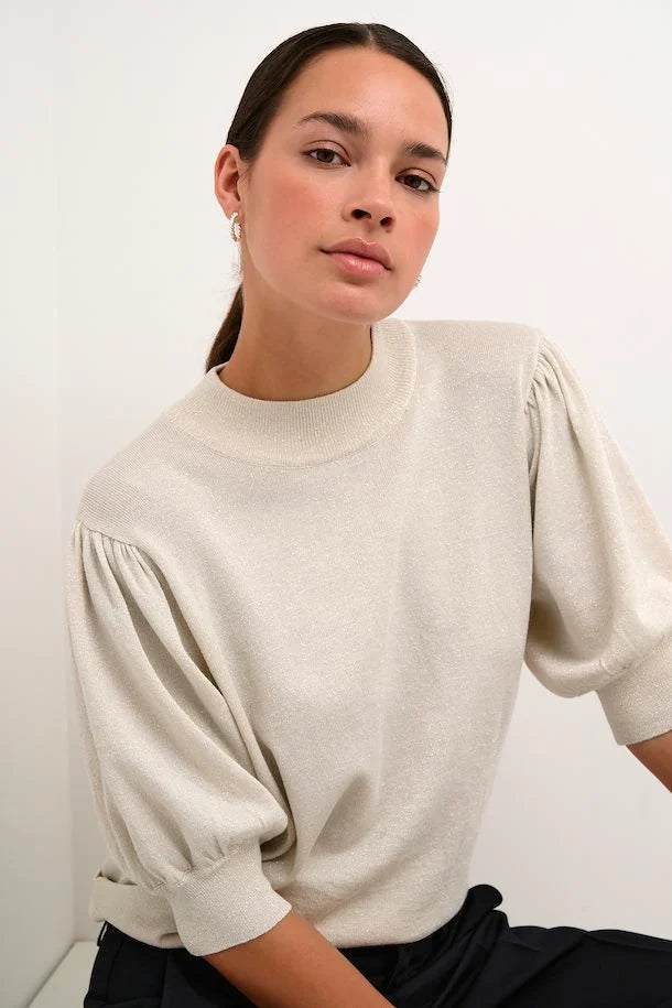 KAREGINA GLITTER PULLOVER "SAND DOLLAR"