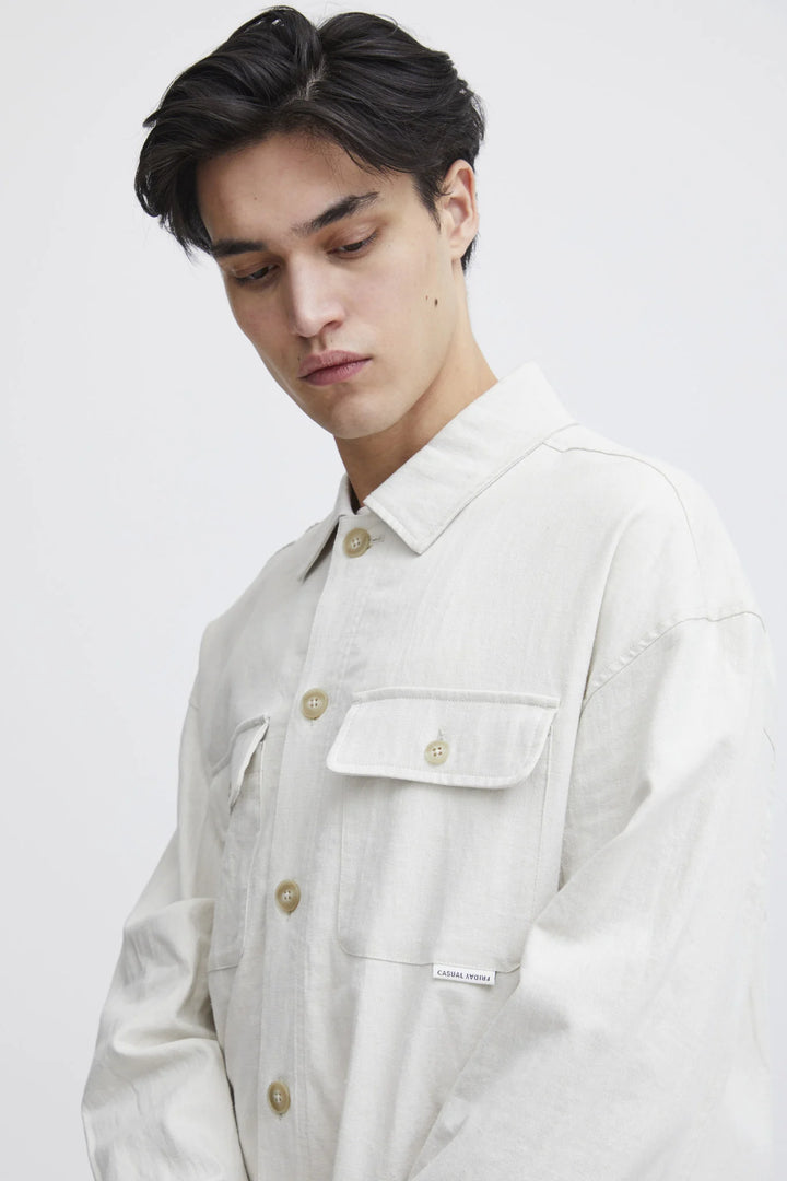 CFAUGUST OVERSHIRT - LIGHT SAND