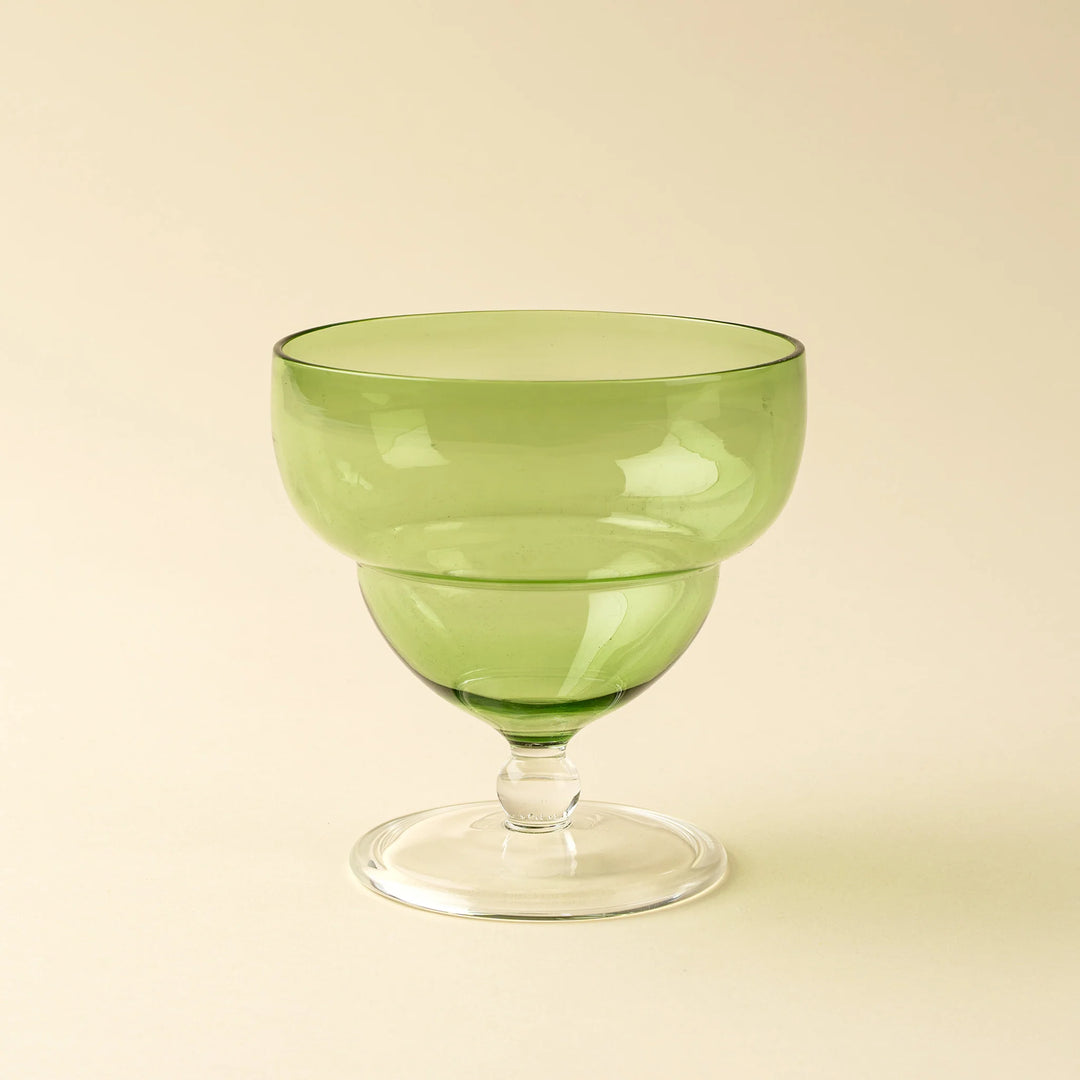 SAVOY COUPE GLASS - GREEN